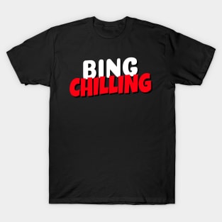 Bing Chilling Ice Cream Meme T-Shirt